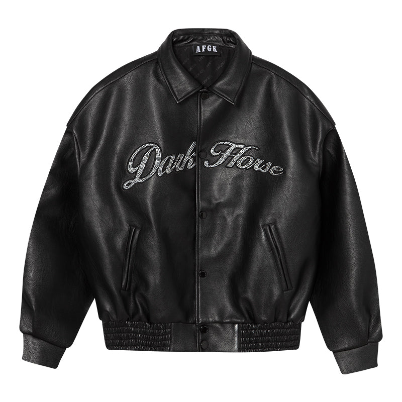 DONCARE(AFGK) “Dark horse all leather jacket”