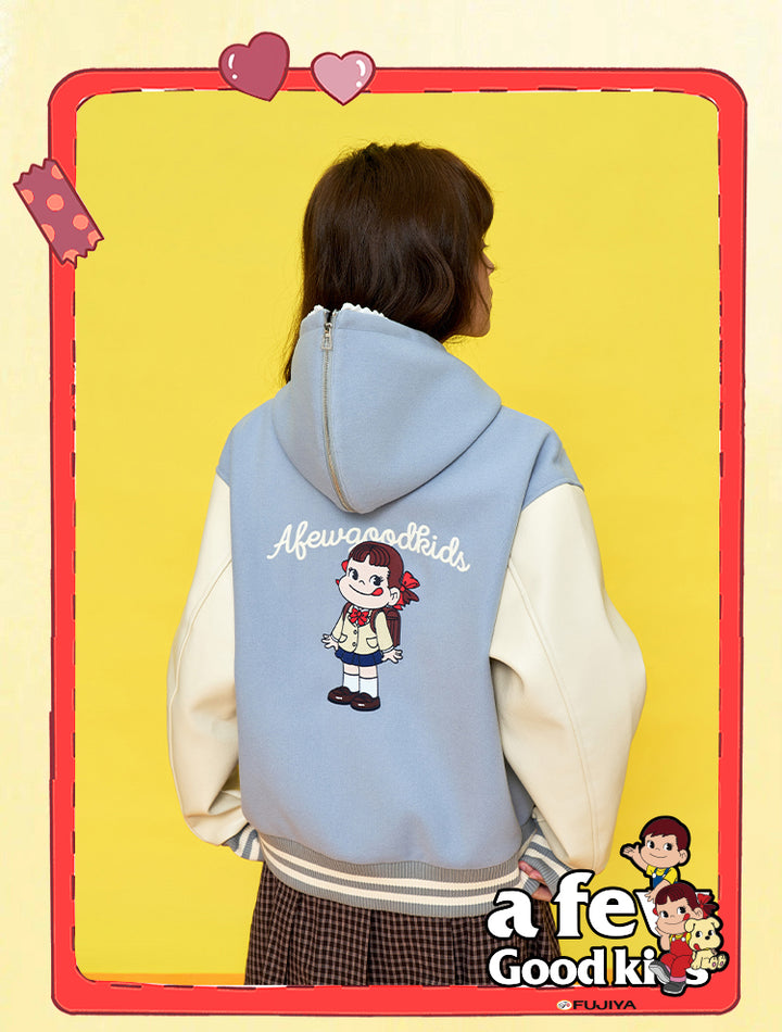 DONCARE(AFGK) "Sailor-Collar Varsity Jacket“