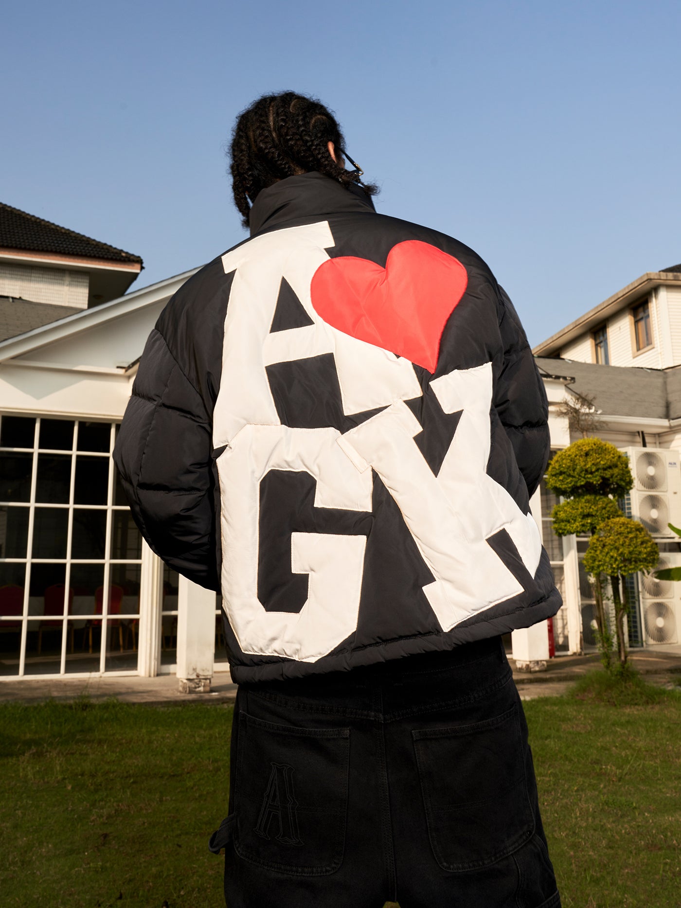 DONCARE(AFGK) “Heart logo down jacket”