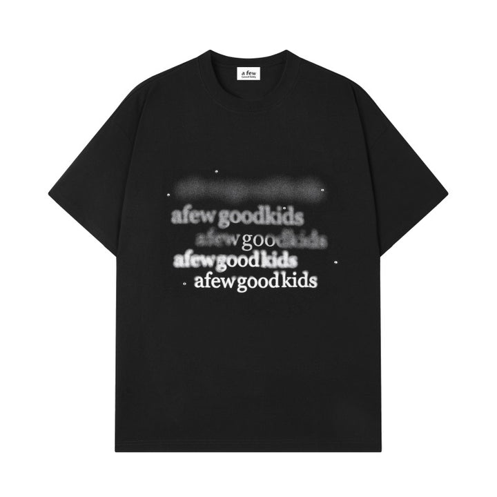 (AFGK) "Blurry Illusion Logo Tee"