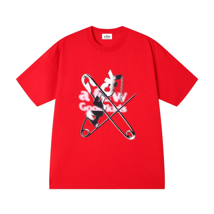 (AFGK) "Liquid Metal Pin Graphic Tee"
