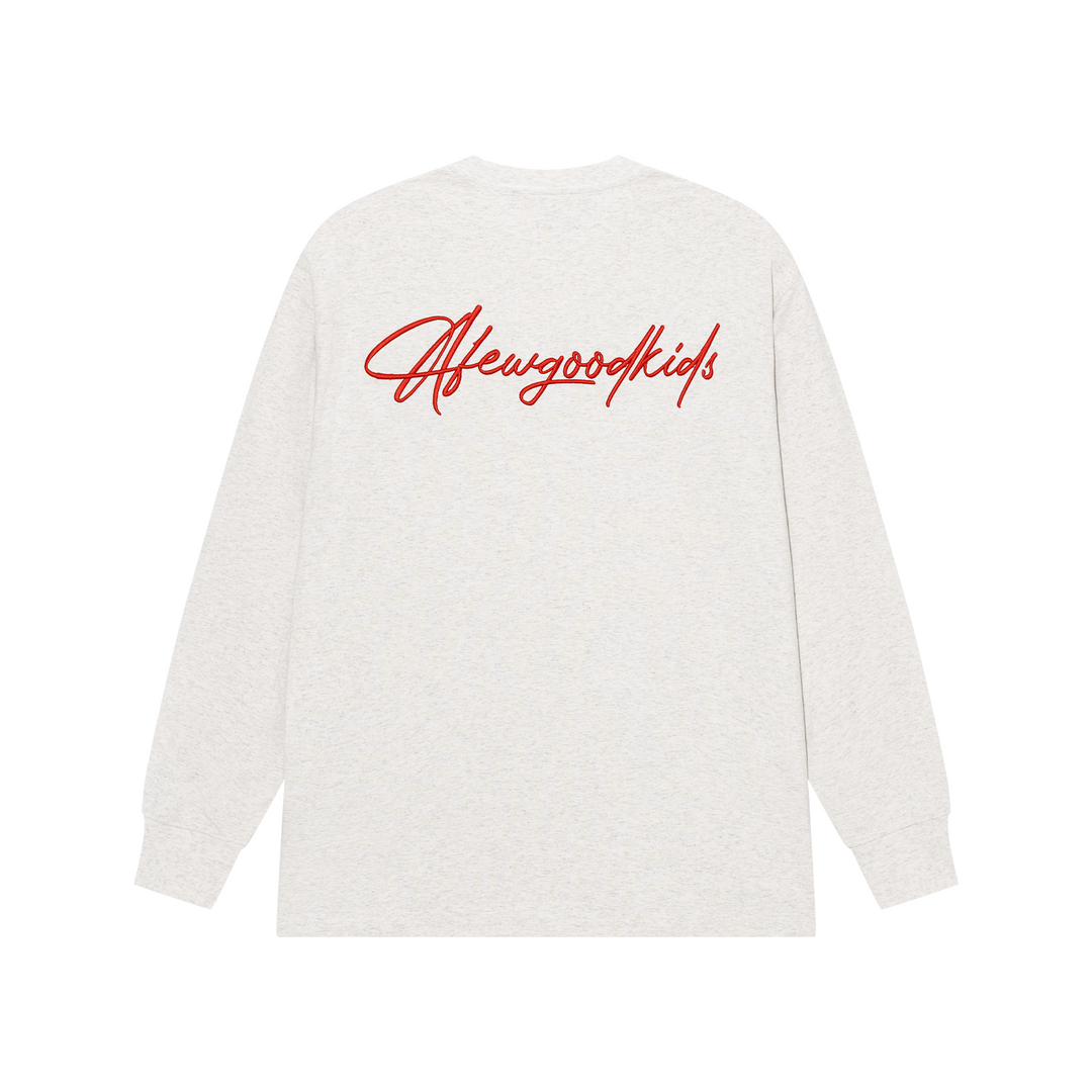 (AFGK) "Script Logo Long-Sleeve T-Shirt"