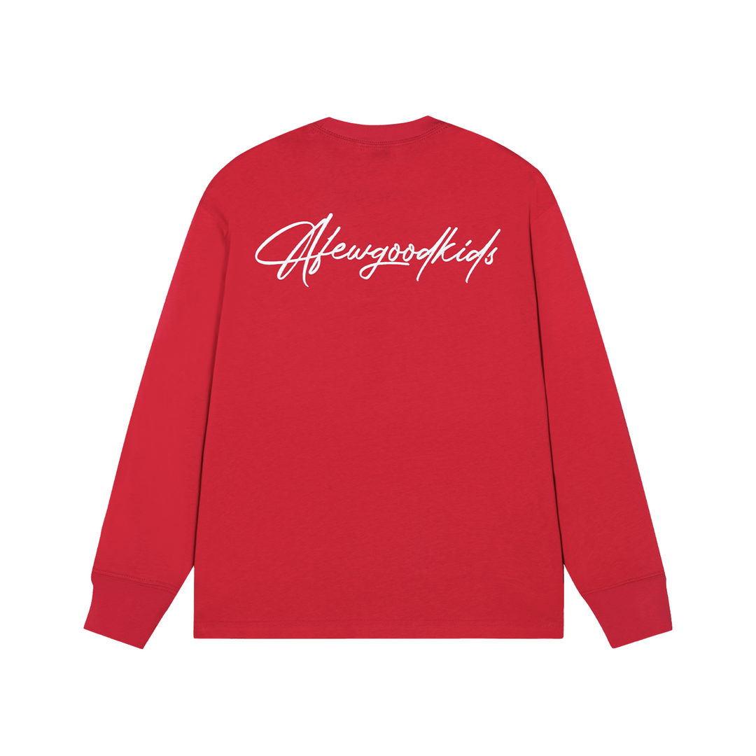 (AFGK) "Script Logo Long-Sleeve T-Shirt"