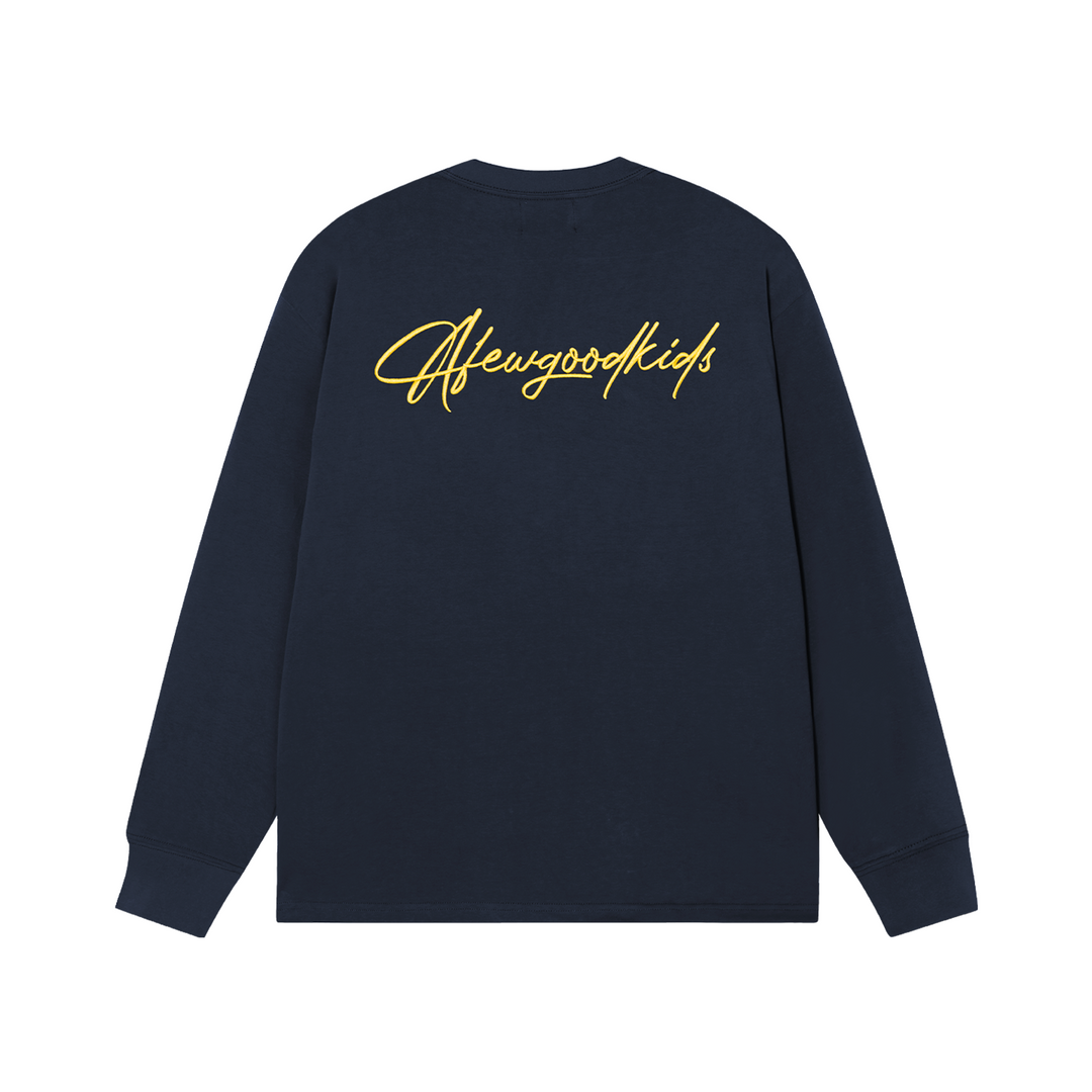 (AFGK) "Script Logo Long-Sleeve T-Shirt"