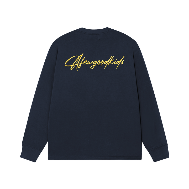 (AFGK) "Script Logo Long-Sleeve T-Shirt"
