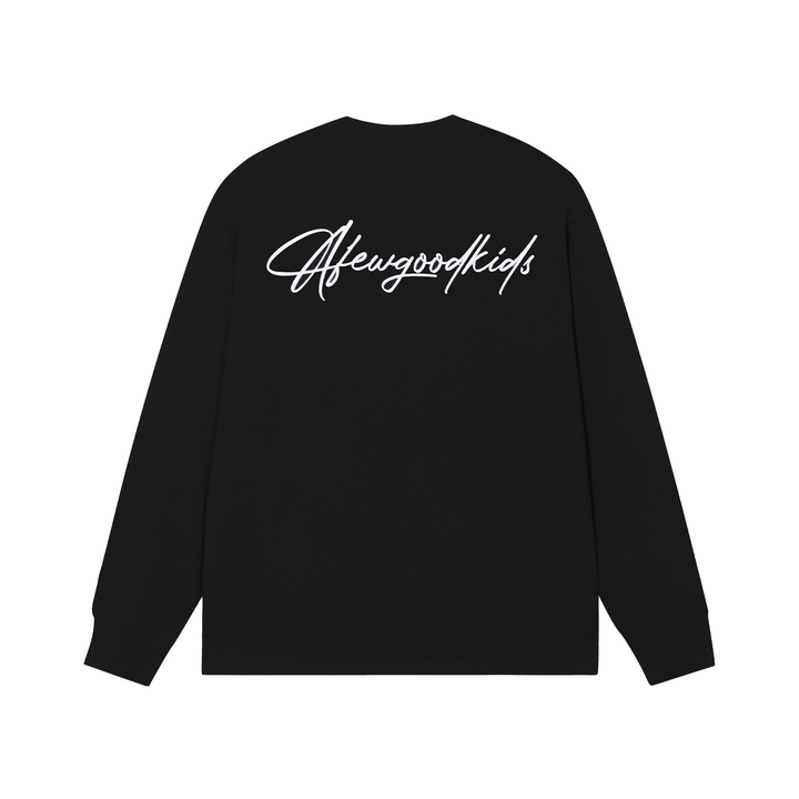 (AFGK) "Script Logo Long-Sleeve T-Shirt"
