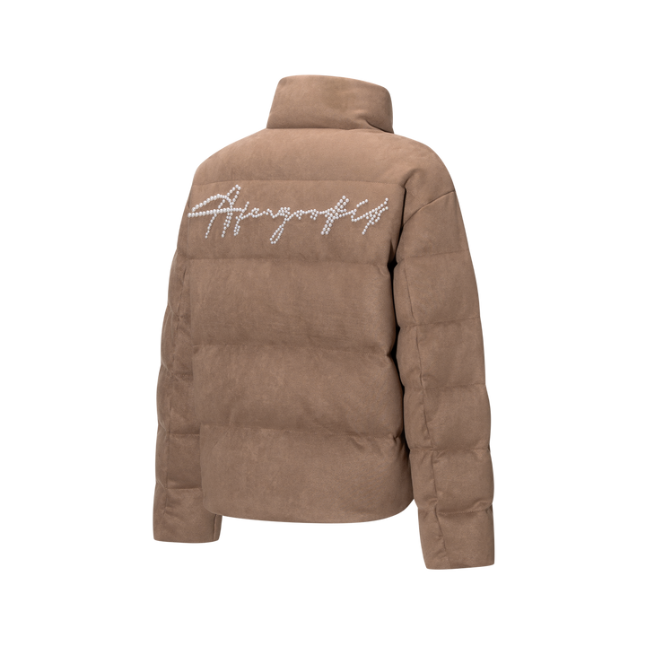 (AFGK) "Basic Embroidery Puffer Jacket"