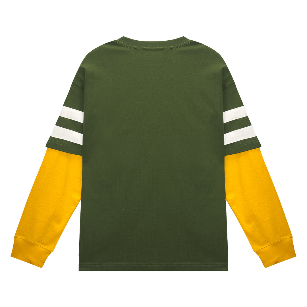 (AFGK) « Chemise vintage à manches longues superposées »