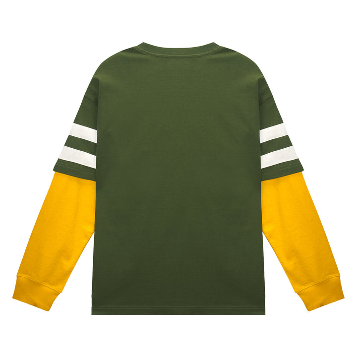 (AFGK) « Chemise vintage à manches longues superposées »