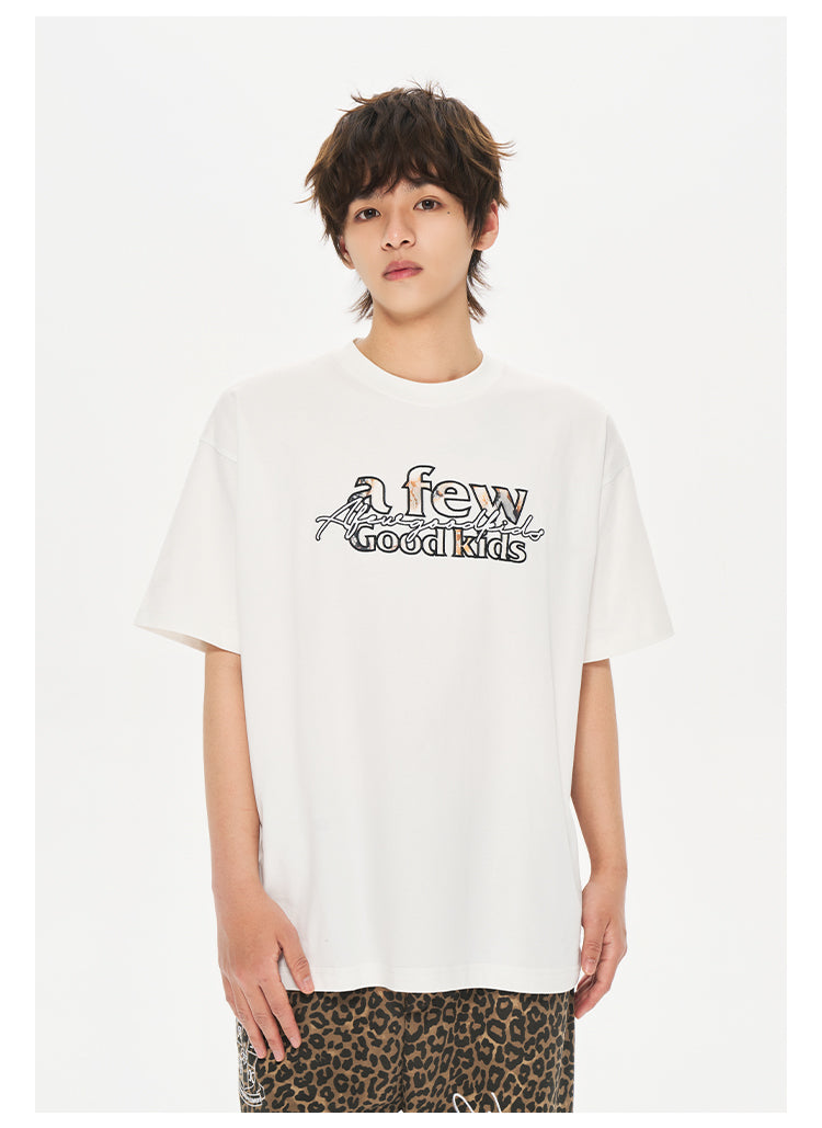 (AFGK) "Lace Flame Patch Logo T-Shirt"