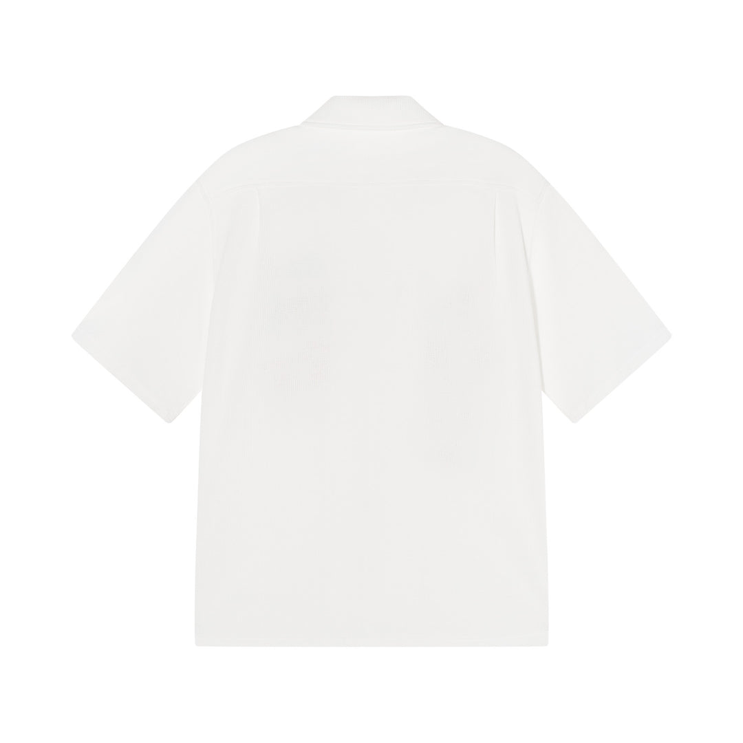 DONCARE(AFGK) "Floral waffle shirt"