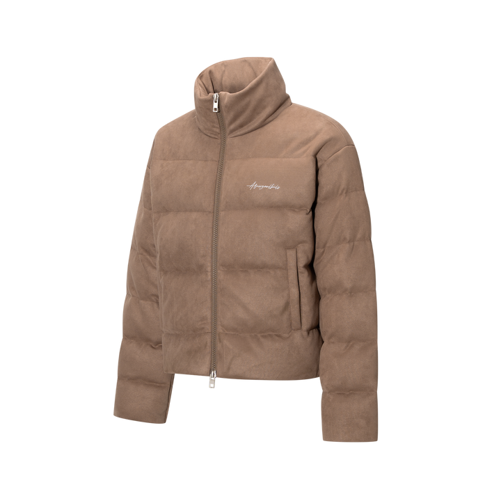 (AFGK) "Basic Embroidery Puffer Jacket"