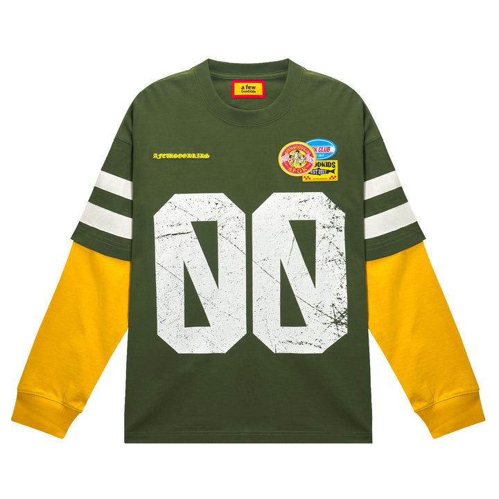 (AFGK) « Chemise vintage à manches longues superposées »