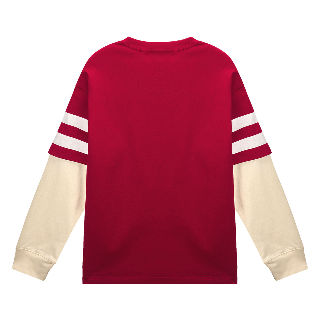 (AFGK) « Chemise vintage à manches longues superposées »