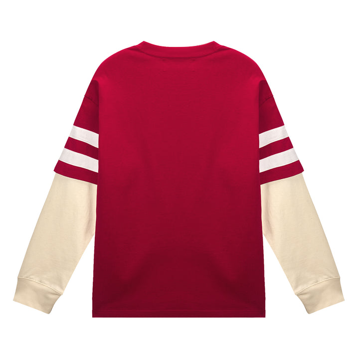 (AFGK) « Chemise vintage à manches longues superposées »