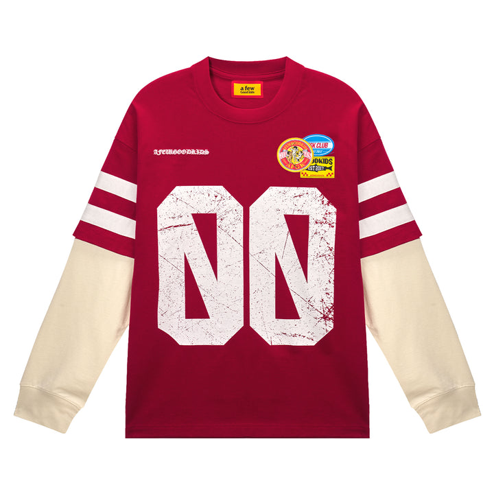 (AFGK) « Chemise vintage à manches longues superposées »