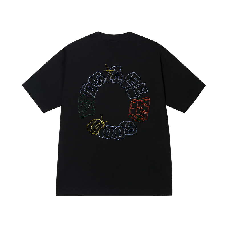 DONCARE(AFGK) “Rhinestone star logo tee”