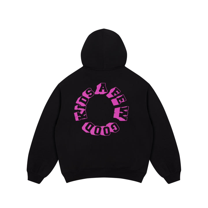 DONCARE(AFGK) "Candy logo zipped hoodie"