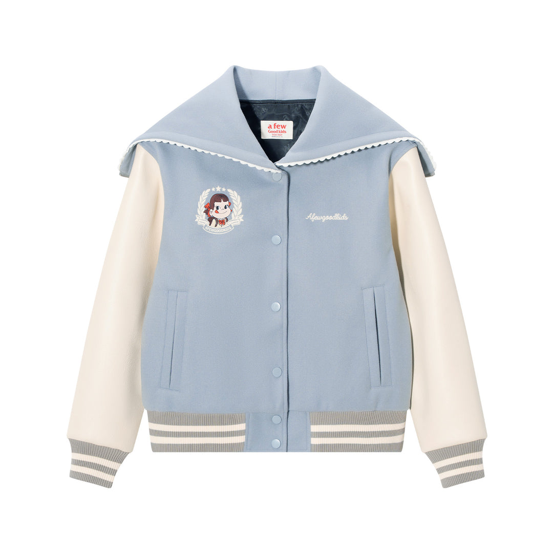 DONCARE(AFGK) "Sailor-Collar Varsity Jacket“