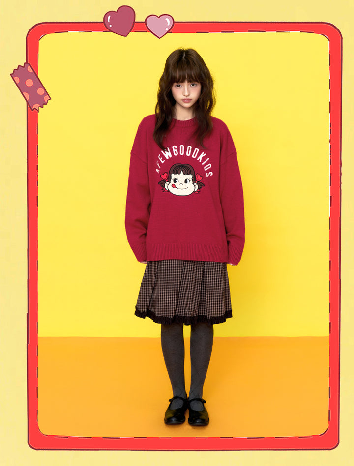 DONCARE(AFGK) "Fujiya logo sweater"