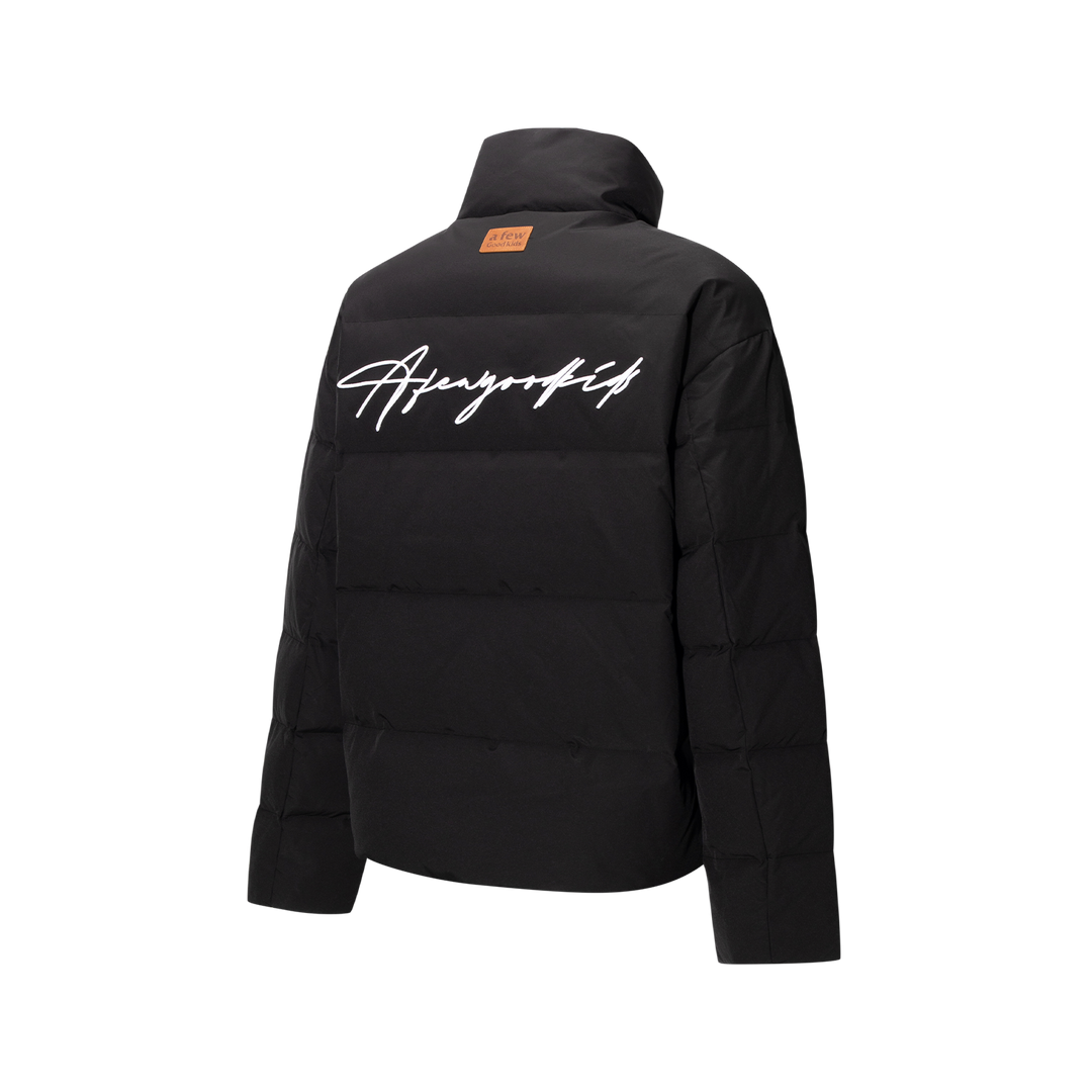 (AFGK) "Basic Embroidery Puffer Jacket"