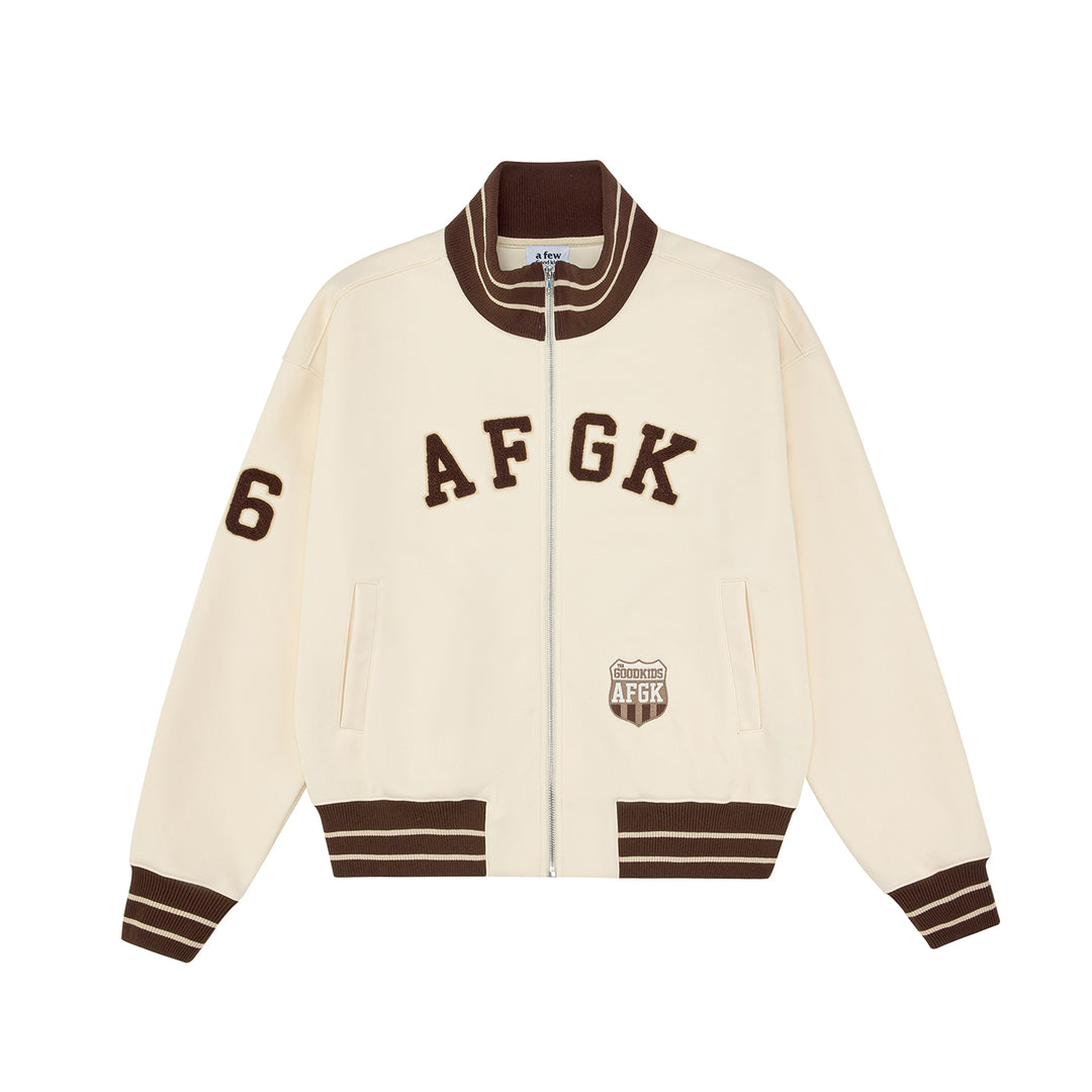 (AGFK) "Retro Varsity Track Jacket"