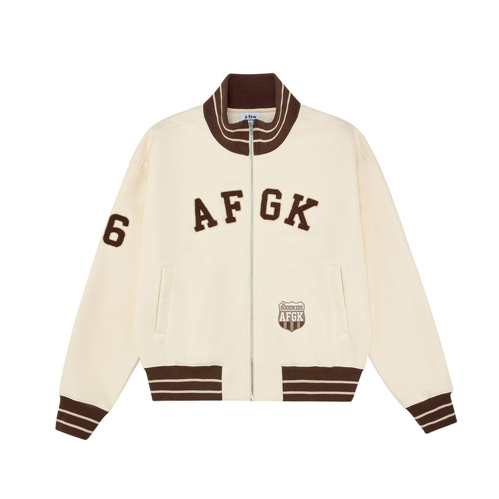 (AGFK) "Retro Varsity Track Jacket"