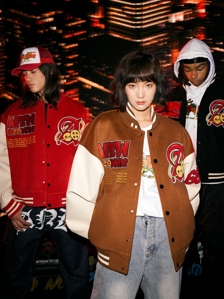 DONCARE(AFGK) "Dragon ball varsity jacket"