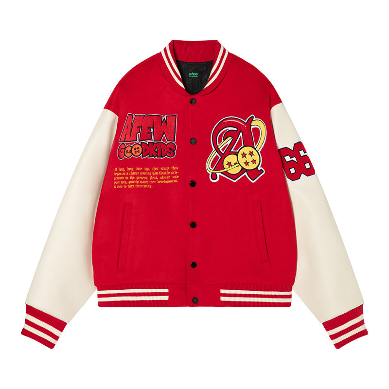 DONCARE(AFGK) "Dragon ball varsity jacket"