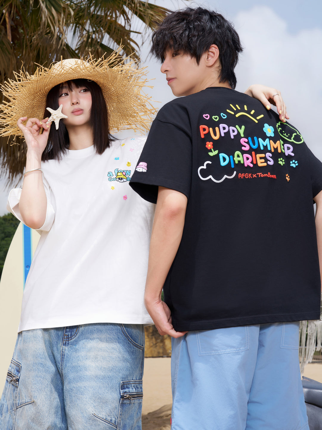 AFGK x Tombonia "Rainbow logo tee"