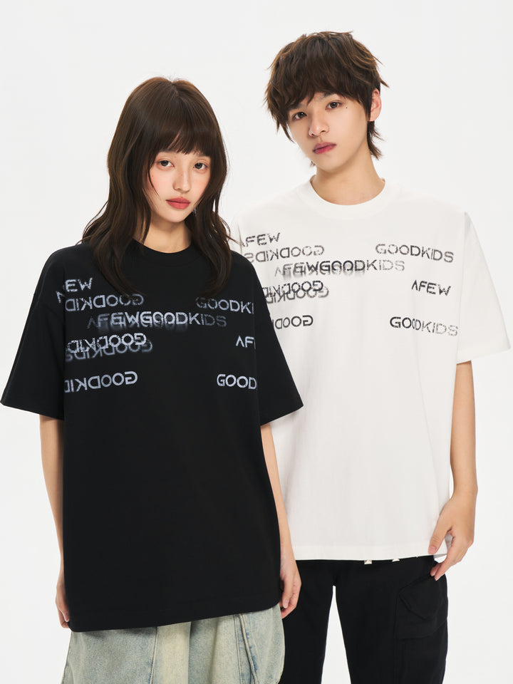 (AFGK) "Irregular Logo T-Shirt"