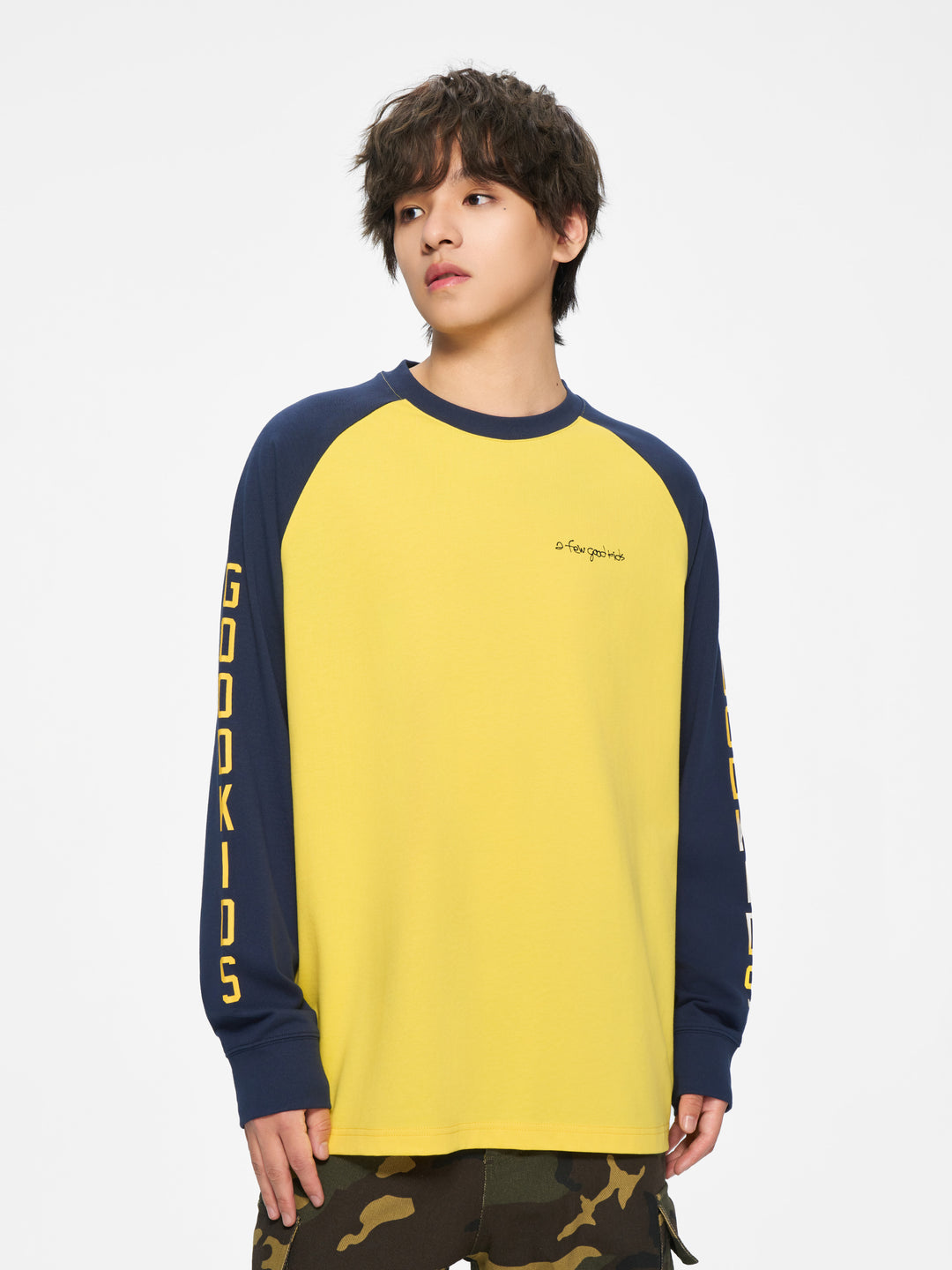 (AFGK) "Contrast Raglan Long Sleeve"