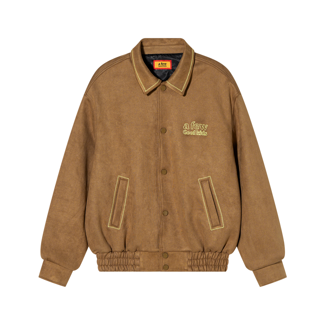 DONCARE(AFGK) "Ethnic Style logo suede jacket"