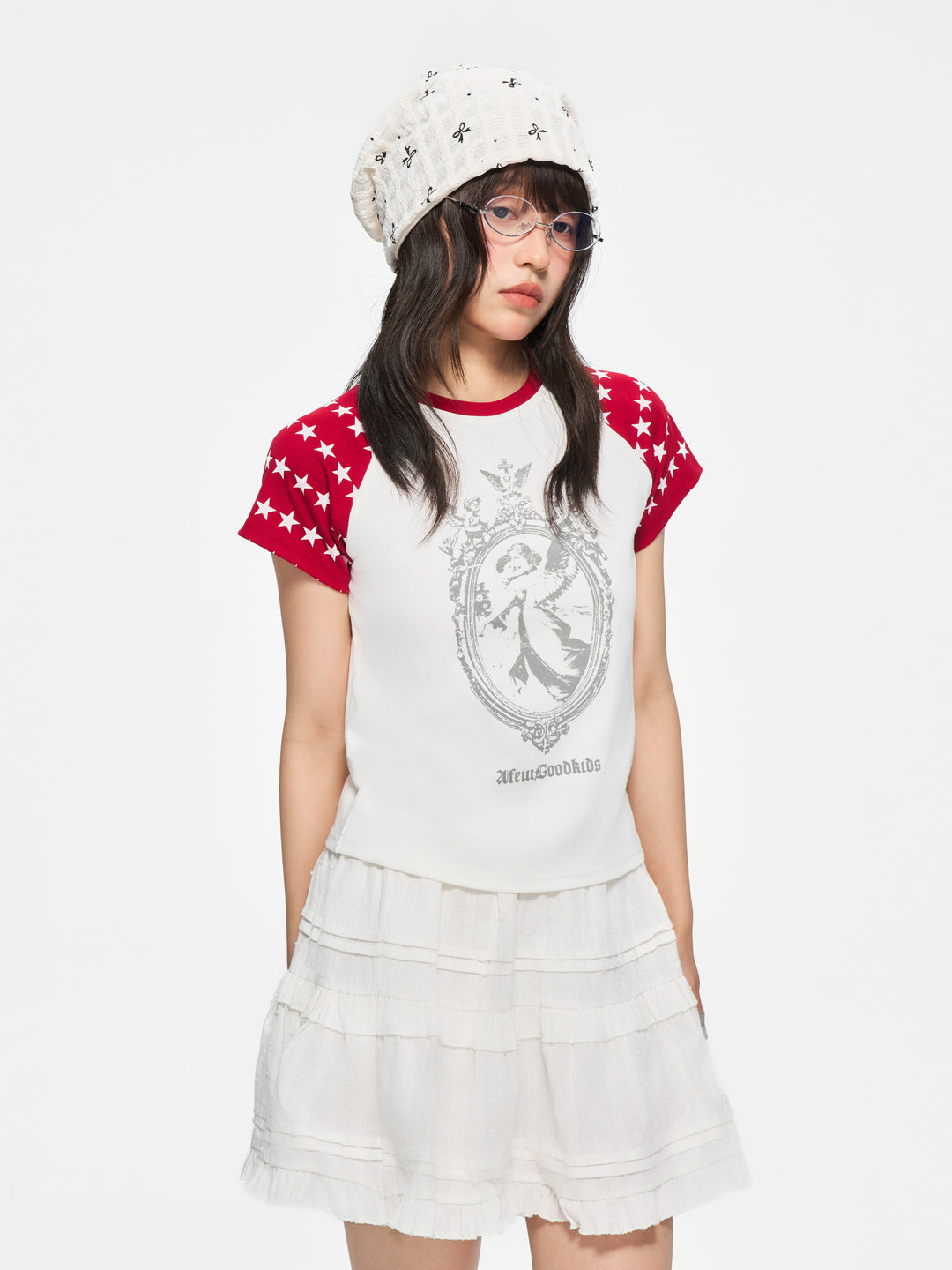 (AFGK) "Vintage Star Raglan T-Shirt"