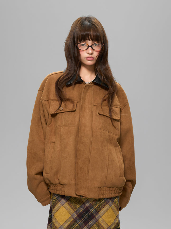 DONCARE(AFGK) "Leather suede jacket"