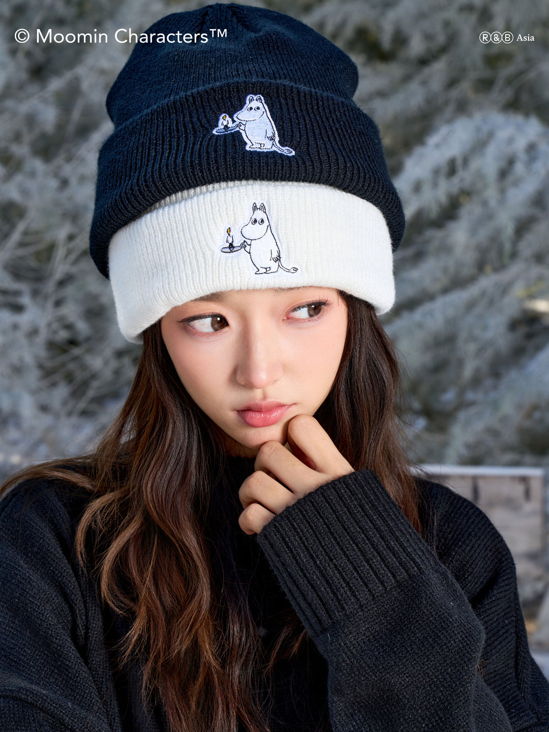 AFGK × MOOMIN “Basic embroidered Beanie”