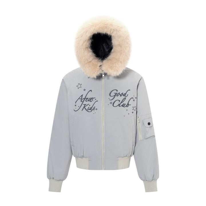 AFGK X MOOMIN "Fur-trimmed padded parka jacket“