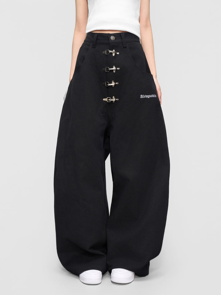 DONCARE(AFGK) "Canvas clasp trousers"