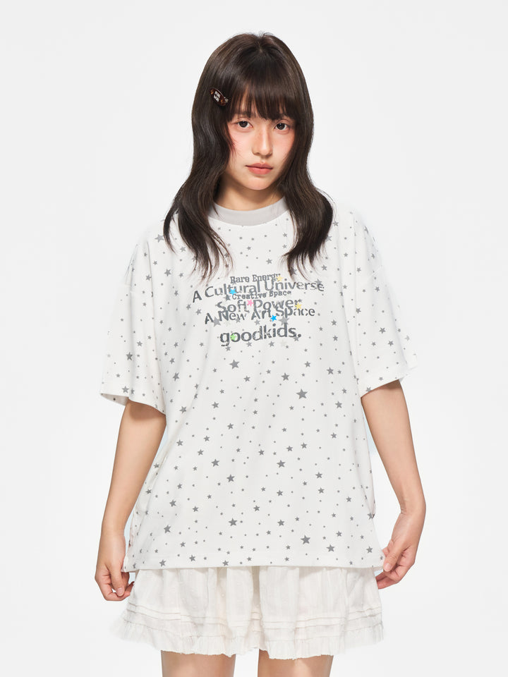 (AFGK) "Allover Star Logo Tee"