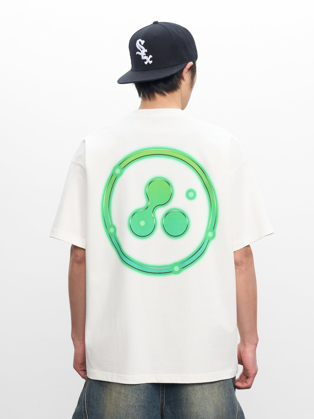 DONCARE(AFGK) "Lazer circle logo tee"