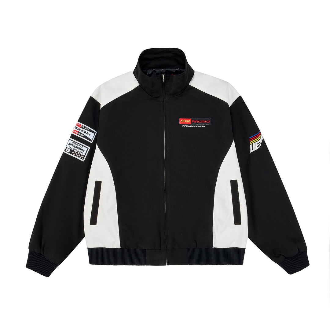 (AFGK) "Racing Moto Bomber Jacket"