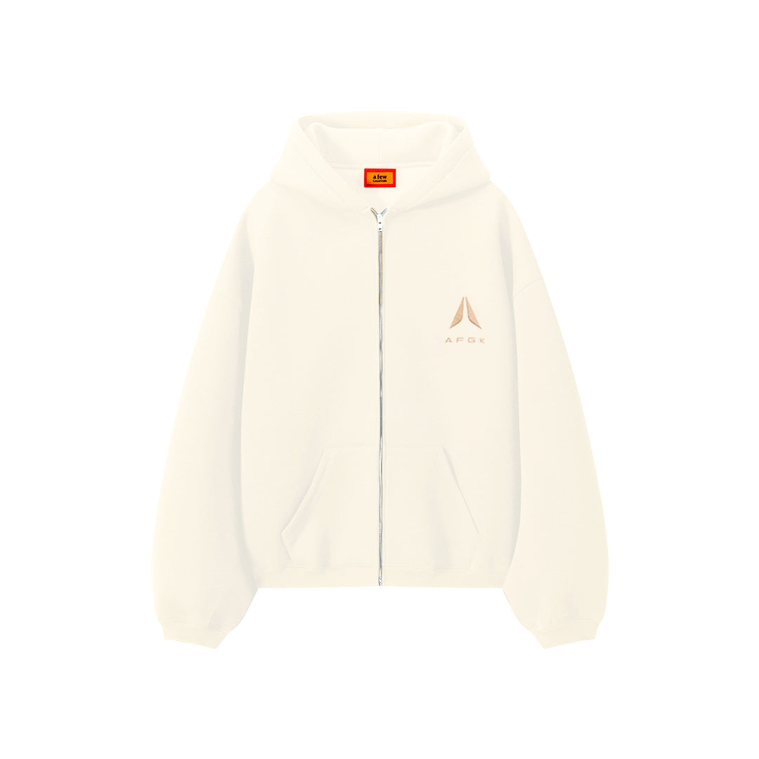 DONCARE(AFGK) "Logo scuba zip hoodie"