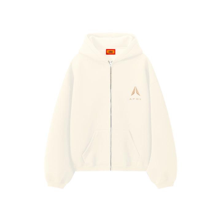 DONCARE(AFGK) "Logo scuba zip hoodie"