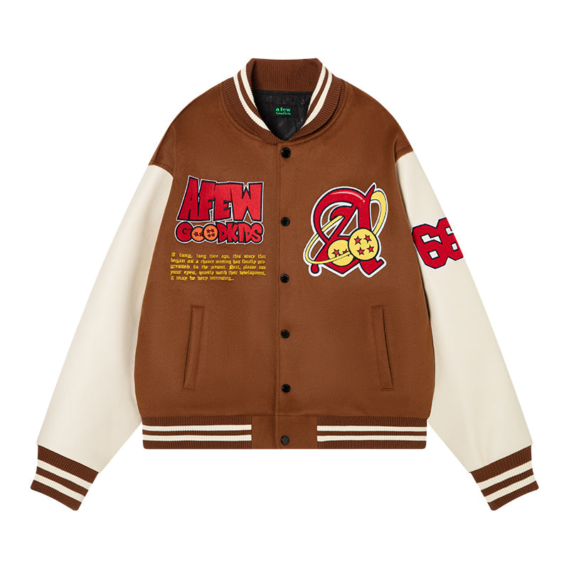 DONCARE(AFGK) "Dragon ball varsity jacket"