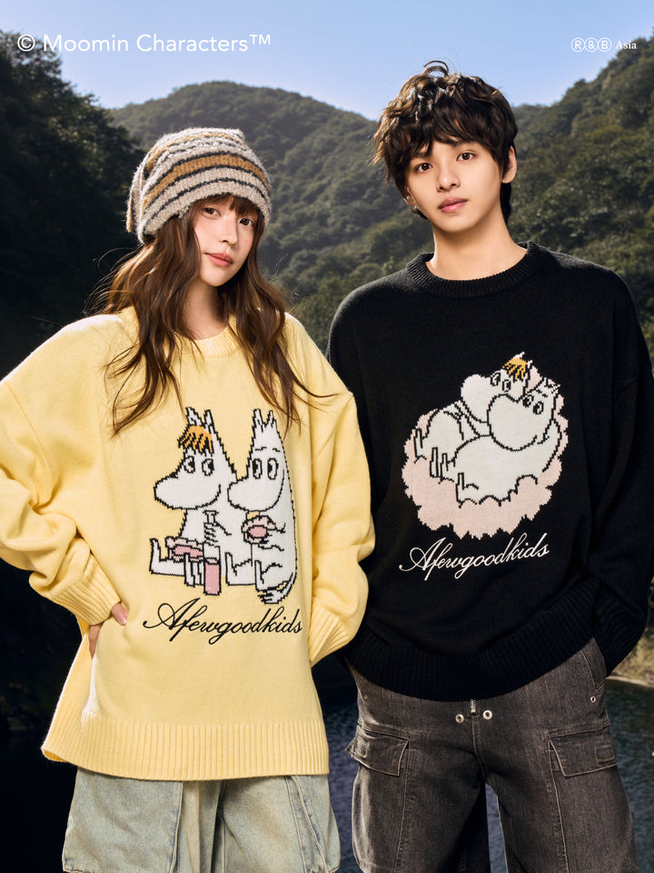 AFGK X MOOMIN “Logo knit sweater”