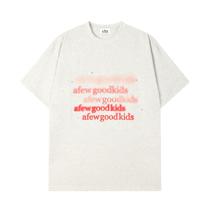 (AFGK) "Blurry Illusion Logo Tee"