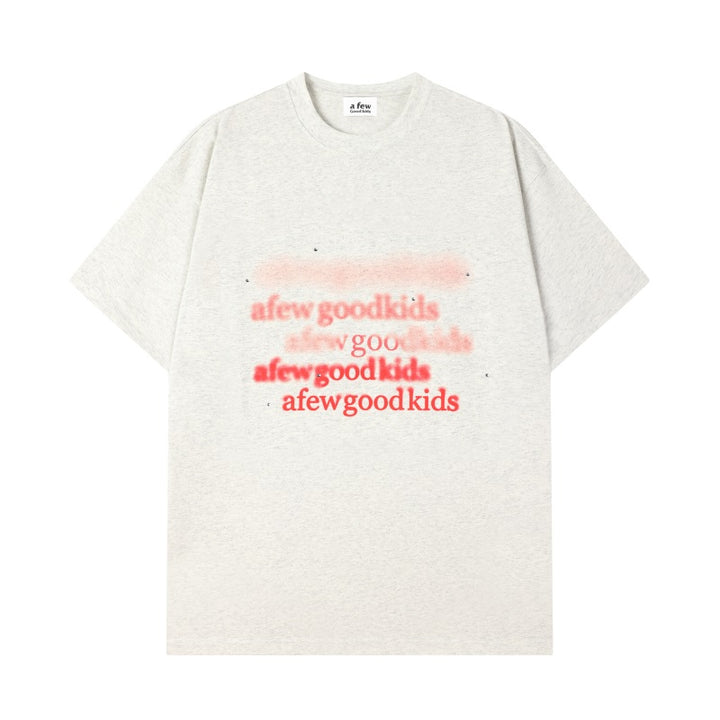 (AFGK) "Blurry Illusion Logo Tee"