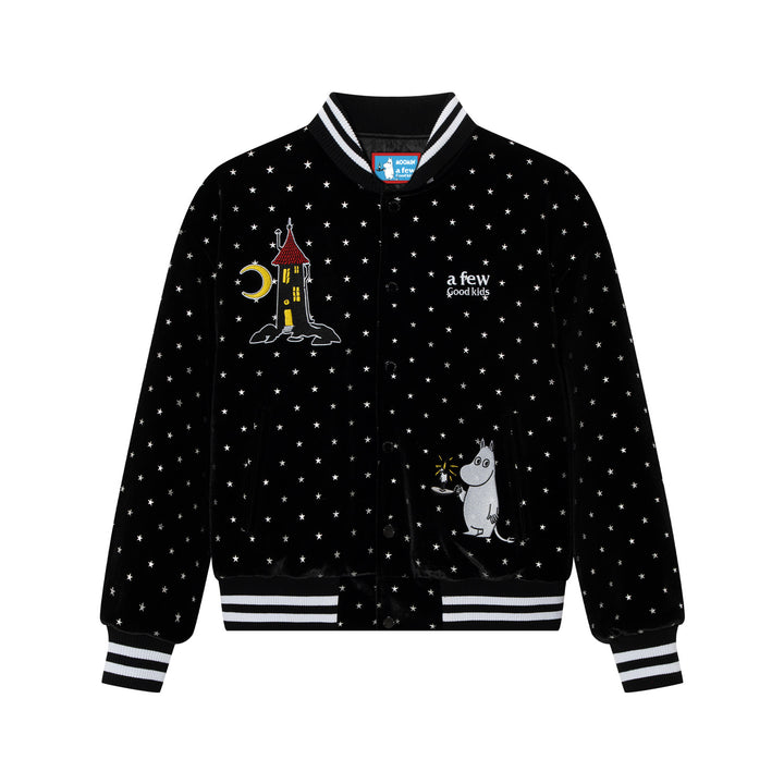 AFGK X MOOMIN "Velvet varsity jacket"