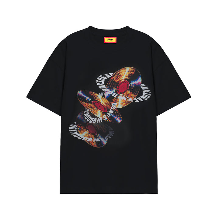 (AFGK) "Vinyl Record Graphic T-Shirt"
