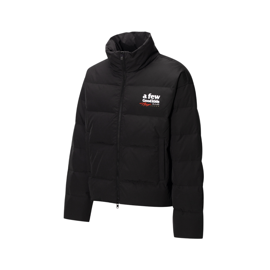 (AFGK) "Basic Embroidery Puffer Jacket"